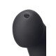 Заказать Черный фаллос с имитацией эякуляции Silicon Cum Dildo L - 19,6 см.
