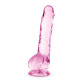 Заказать Розовый фаллоимитатор 8 Inch Crystalline Dildo - 19,5 см.