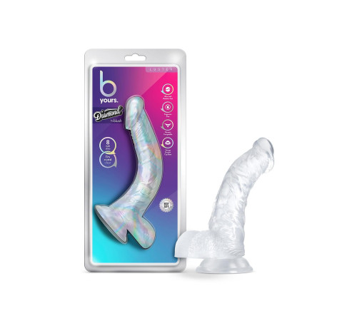 Прозрачный фаллоимитатор Luster - 21,5 см.