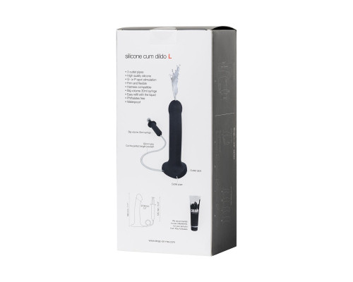 Заказать Черный фаллос с имитацией эякуляции Silicon Cum Dildo L - 19,6 см. Заказать Черный фаллос с имитацией эякуляции Silicon Cum Dildo L - 19,6 см.