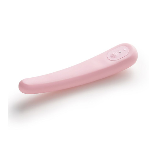 Нежно-розовый вибратор iroha Fit Mikazuki Nadeshiko - 17,7 см.