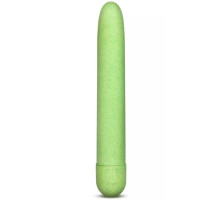 Зелёный биоразлагаемый вибратор Eco - 17,8 см.