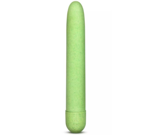 Зелёный биоразлагаемый вибратор Eco - 17,8 см.