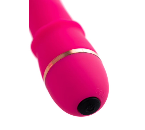 Ярко-розовый вибратор TOYFA March - 16,6 см.