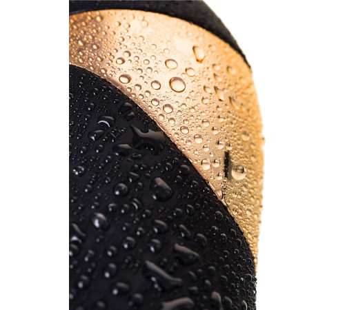 Чёрный вибратор WANAME Storm со стимулирующими рёбрами - 22,5 см.