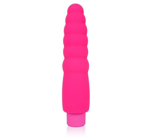 Розовый силиконовый вибратор Cosmo - 15 см. Розовый силиконовый вибратор Cosmo - 15 см.