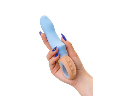 Голубой силиконовый вибратор Bluebell - 18,5 см. Голубой силиконовый вибратор Bluebell - 18,5 см.