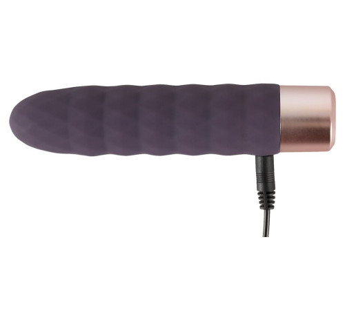 Фиолетовый мини-вибратор Elegant Diamond Vibe - 15 см. Фиолетовый мини-вибратор Elegant Diamond Vibe - 15 см.