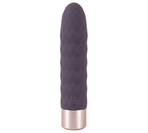 Фиолетовый мини-вибратор Elegant Diamond Vibe - 15 см. Фиолетовый мини-вибратор Elegant Diamond Vibe - 15 см.