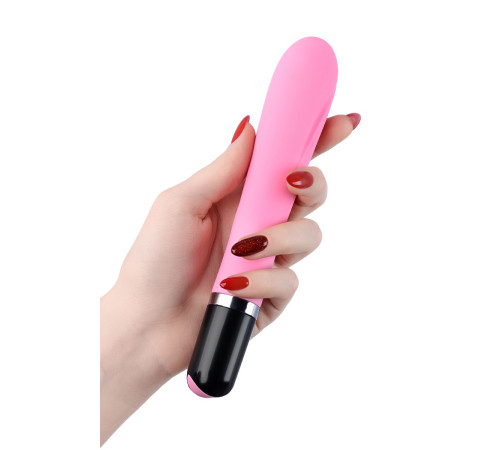 Розовый вибратор POLLY с 7 режимами вибрации - 18,3 см. Розовый вибратор POLLY с 7 режимами вибрации - 18,3 см.