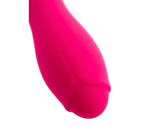 Ярко-розовый вибратор TOYFA March - 16,6 см.