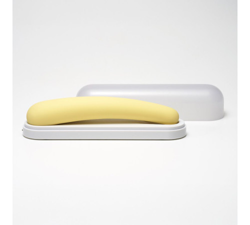 Желтый вибратор iroha Fit Mikazuki - 17,7 см.