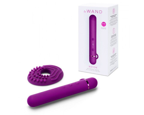 Заказать Фиолетовый мини-вибратор Le Wand Baton с текстурированной насадкой - 11,9 см. Заказать Фиолетовый мини-вибратор Le Wand Baton с текстурированной насадкой - 11,9 см.