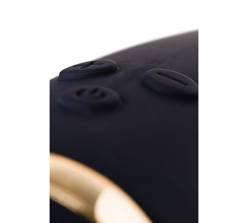 Чёрный вибратор WANAME Storm со стимулирующими рёбрами - 22,5 см.