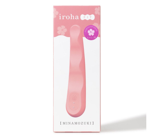Розовый вибратор iroha Fit Minamozuki Nadeshiko - 17,7 см.