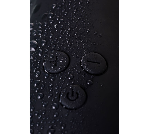 Чёрный вибратор WANAME Storm со стимулирующими рёбрами - 22,5 см.