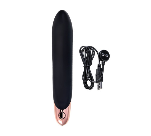 Черный вибратор Waname D-Splash Waterfall - 21,3 см.