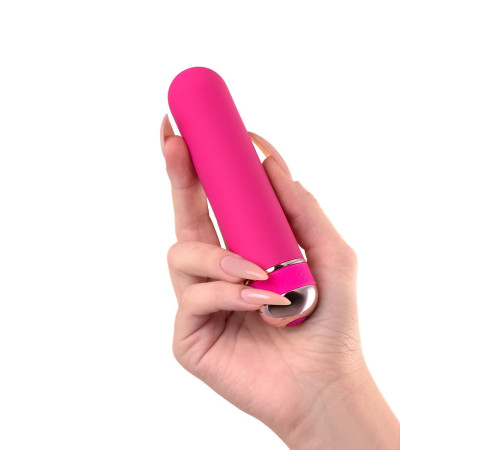 Розовый нереалистичный мини-вибратор Mastick Mini - 13 см.