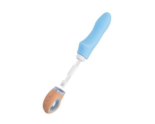 Голубой силиконовый вибратор Bluebell - 18,5 см. Голубой силиконовый вибратор Bluebell - 18,5 см.