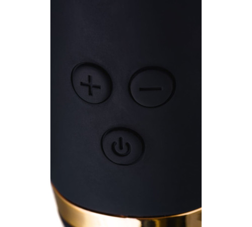 Чёрный вибратор WANAME Storm со стимулирующими рёбрами - 22,5 см.