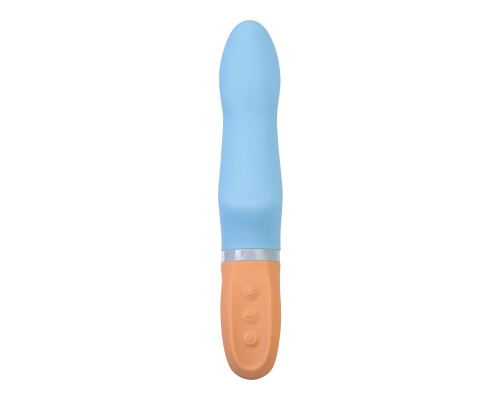Голубой силиконовый вибратор Bluebell - 18,5 см. Голубой силиконовый вибратор Bluebell - 18,5 см.