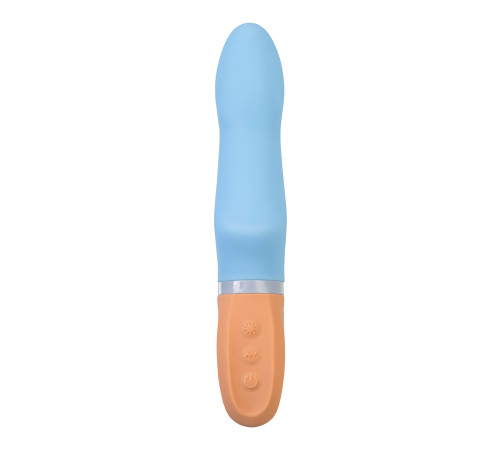Голубой силиконовый вибратор Bluebell - 18,5 см. Голубой силиконовый вибратор Bluebell - 18,5 см.