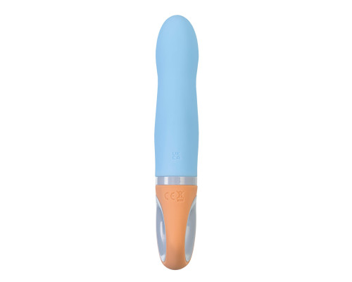 Голубой силиконовый вибратор Bluebell - 18,5 см. Голубой силиконовый вибратор Bluebell - 18,5 см.