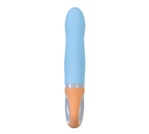 Голубой силиконовый вибратор Bluebell - 18,5 см. Голубой силиконовый вибратор Bluebell - 18,5 см.