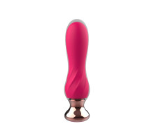 Розовый мини-вибратор Mini Vibrator с пультом ДУ - 12,5 см.