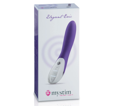 Фиолетовый вибратор Mystim Elegant Eric - 27 см.