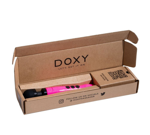Розовый проводной wand-вибратор Doxy Die Cast 3 Розовый проводной wand-вибратор Doxy Die Cast 3