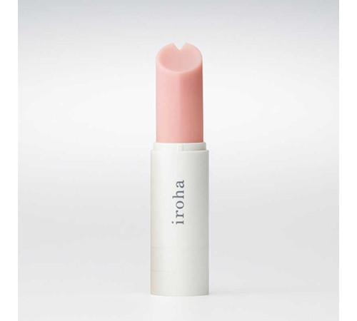 Вибратор в форме тюбика розовой помады IROHA Stick