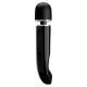 Заказать Черный мощный жезловый вибратор с изогнутой ручкой Charming Massager - 24 см.
