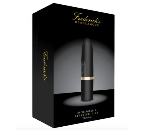 Черный перезаряжаемый вибростимулятор Lipstick Vibe