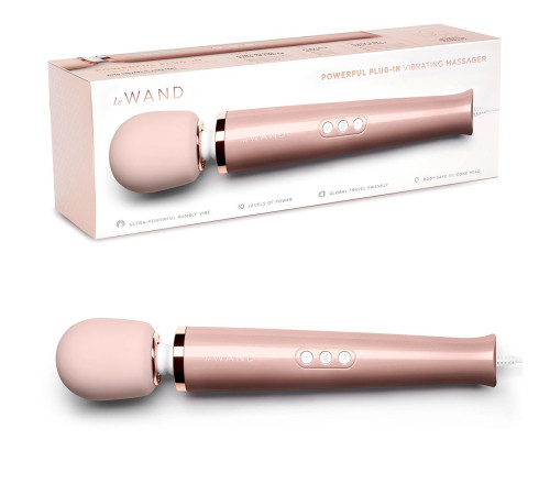 Проводной жезловый вибромассажер Le Wand Powerful Plug-In Vibrating Massger - 34 см.
