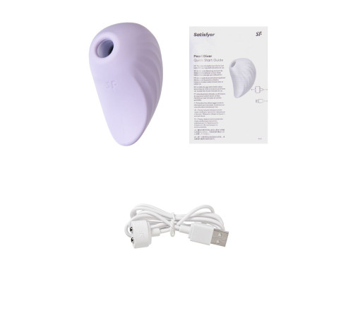 Сиреневый вакуум-волновой стимулятор клитора Satisfyer Pearl Diver