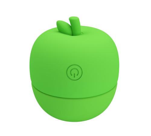 Зеленый клиторальный стимулятор в форме яблочка Apple Secret