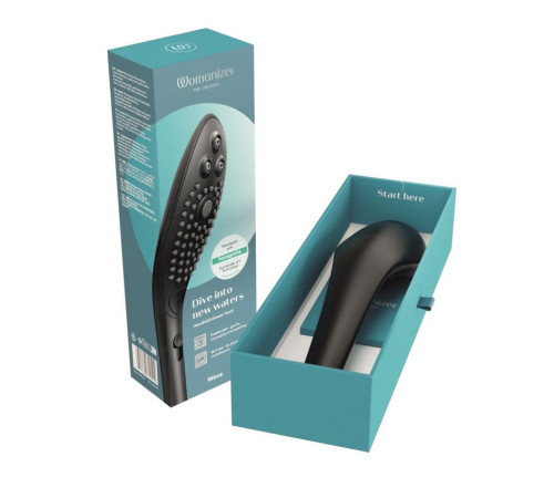Черная насадка для душа Womanizer Wave