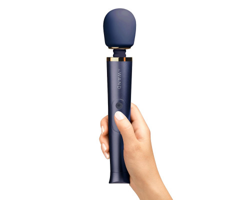 Заказать Cиний вибратор Le Wand Petite Rechargeable Vibrating Massager - 25 см.