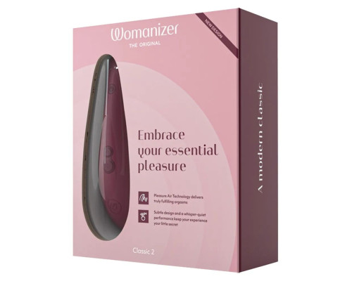 Заказать Бордовый бесконтактный стимулятор клитора Womanizer Classic 2 Заказать Бордовый бесконтактный стимулятор клитора Womanizer Classic 2