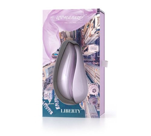 Сиреневый бесконтактный клиторальный стимулятор Womanizer Liberty