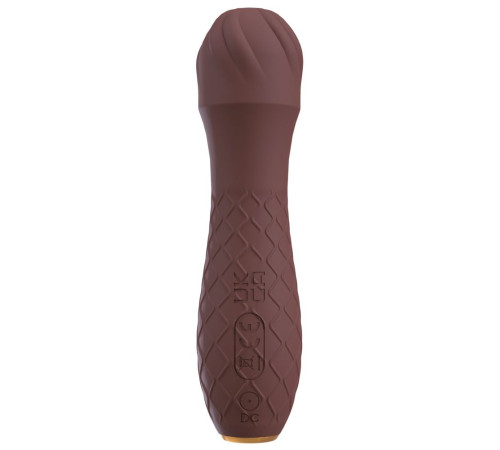 Коричневый вибратор-жезл Hazel 01 - 14 см. Коричневый вибратор-жезл Hazel 01 - 14 см.