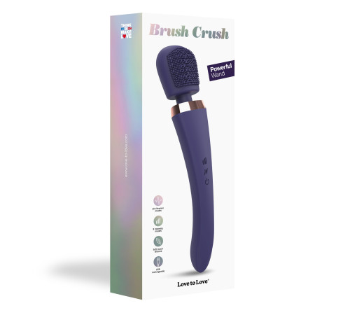 Темно-синий вибромассажёр Brush Crush Темно-синий вибромассажёр Brush Crush