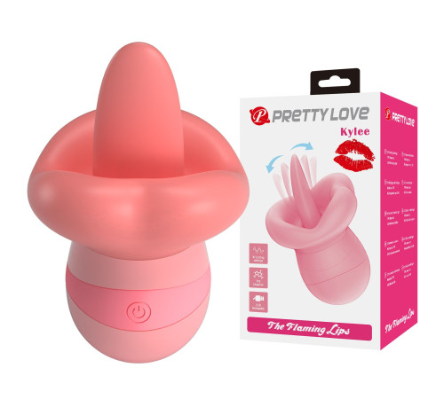 Розовый клиторальный стимулятор Kylee