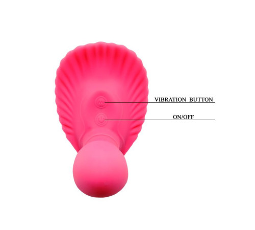 Клиторальный стимулятор с вагинальной пробкой Fancy Clamshell