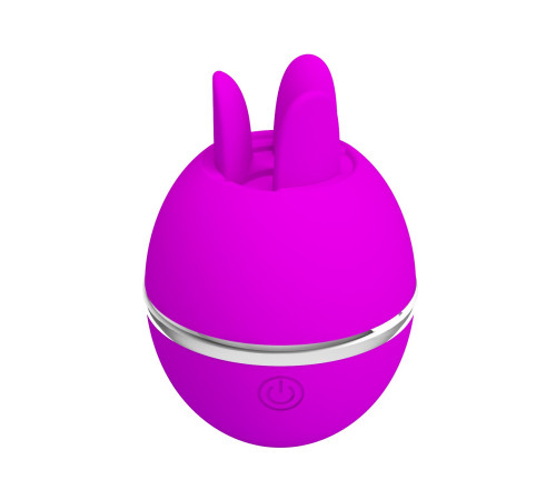 Лиловый двусторонний вибростимулятор клитора Gemini Ball