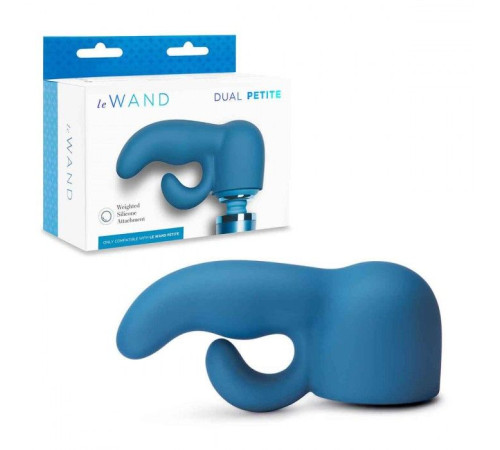 Синяя насадка Dual для вибратора Le Wand Petite