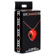 Заказать Красное ожерелье с подвеской-вибратором 10X Vibrating Silicone Heart Necklace