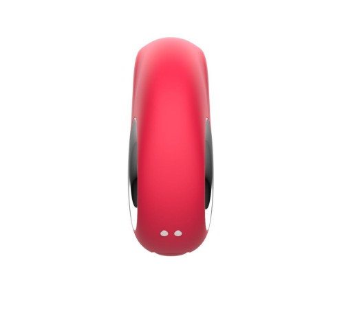 Красный клиторальный массажер с функцией постукивания