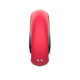 Красный клиторальный массажер с функцией постукивания